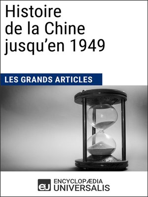 cover image of Histoire de la Chine jusqu'en 1949